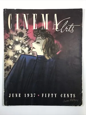 Cinema Arts Magazine June 1937-Marlene Dietrich Barbara Stanwick Beautiful Pgs • $39.96