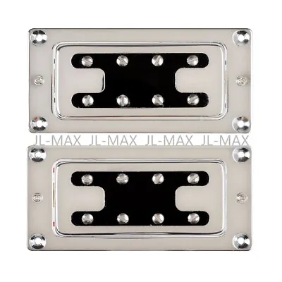 2x Chrome Humbucker Pickups Bridge&Neck For Rickenbacker Bass Guitar Parts C4 • $19.29