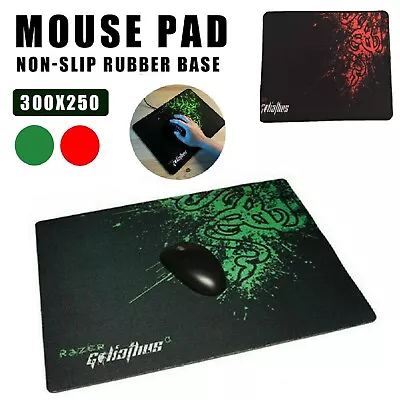 Smooth Rubber Razr Gaming Mouse Pad Mat For LaptopDesktopComputerGaming Pad • $11.49