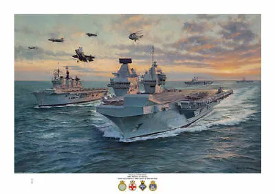 £12.50 • Buy HMS PRINCE OF WALES, HMS Illustrious, Eagle And Ocean -  A4 ART PRINT         