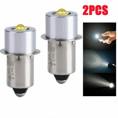 2x LED P13.5S Upgrade Bulbs Flashlight PR2 Bulb Replacement 2/3/4 C/D AA Cell • $5.31