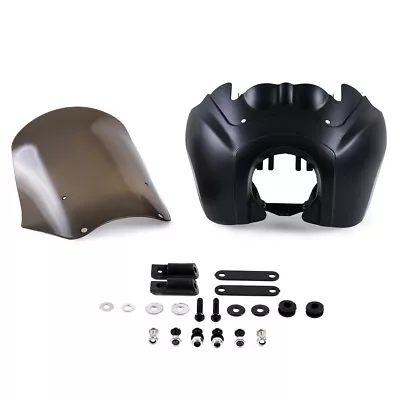 Front Fairing Headlight Cover W Windshield For Harley Dyna Super Glide FXDXT FXR • $78.95