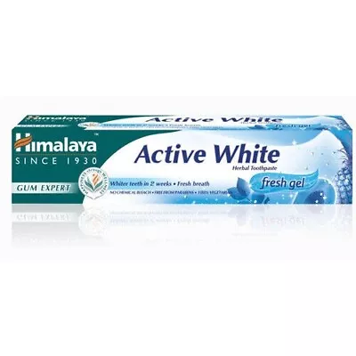 Himalaya Toothpaste | All Natural Herbal | Active White Herbal | Fresh Gel 75ml • £5.99