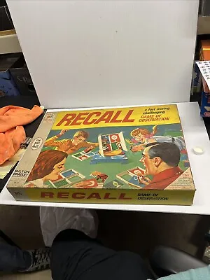 1968 Recall Observation Board Game Vintage Memory Recall Game Turn Table Family • $15