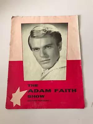 The Adam Faith Show Souvenir Programme 1960s (spine Tear Cover) • £5