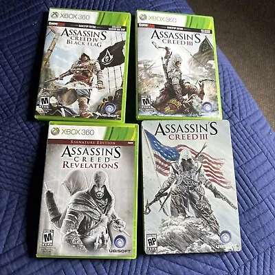 $9.99 • Buy 4 Assorted Assassins Creed Xbox 360 Games