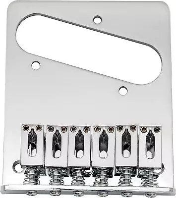 £19.03 • Buy Musiclily Guitar Telecaster Bridge Assembly With 6 Saddles For Tele Style,Chrome