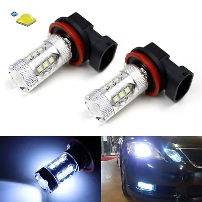 8000K Light-Blue 80W High Power CREE H11 H8 LED Replacement Bulbs For Fog Lights • $31.49