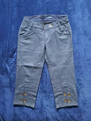 2000's MISS SIXTY Crop Slate Blue Wool Pants Jeans 27/S/25 • $28.99