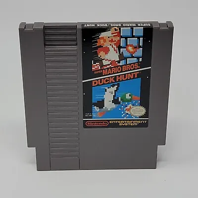 Super Mario Bros & Duck Hunt (Nintendo NES) CLEANED & TESTED • $10.95