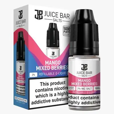 £3.25 • Buy JUICE BAR 5000 Nic Salt 10ml E Liquid 10mg / 20mg Vape Juice 50/50 VG/PG