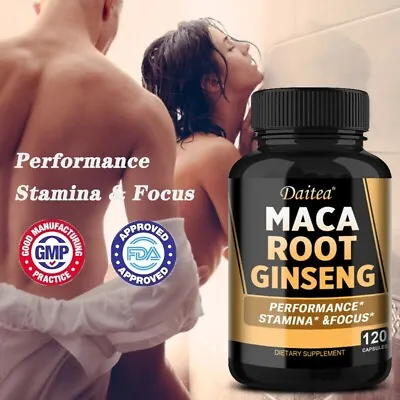 Maca Root 10000mg - 30/120 Caps - Sexual Health Stamina & Focus • £7.80