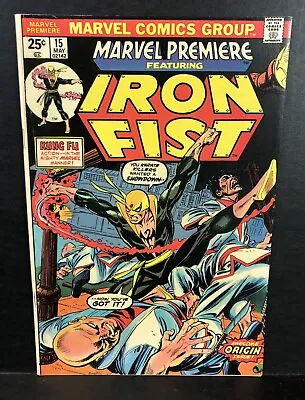 Marvel Premiere #15 1974 First IRON FIST. A Few Minor Flaws. A Really Nice Copy • $279.99