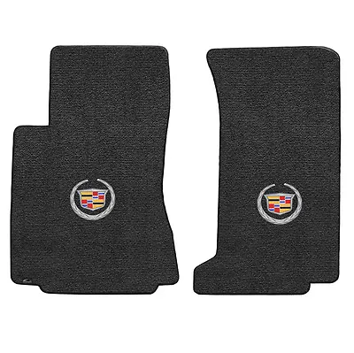 2009-12 Cadillac CTS-V Sedan Wagon Ebony Black Floor Mats - Wreath & Crest Logo • $160.99