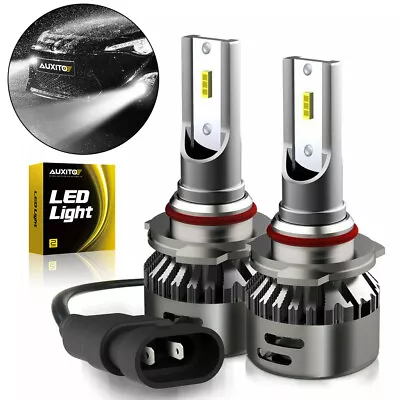 AUXITO LED Headlight High Low Beam 22000LM H1 H4 H11 H7 9005 With Fan Bulbs 2PCS • $35.98
