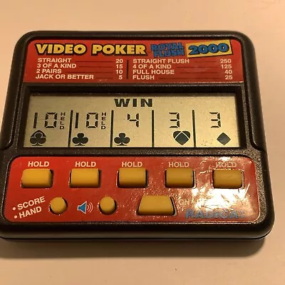 VTG Radica Video Poker Royal Flush 2000 Electronic Handheld Poker Game Retro • $10