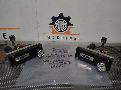 PIAB M50L Vacuum Pump W/ MPS-V31N-PC Sensor & 32.16.002 Muffler Used (Lot Of 2) • $299.99