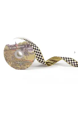MacKenzie Childs Courtly Check 1”  Ribbon - SOLD BY THE YARD • $9.50