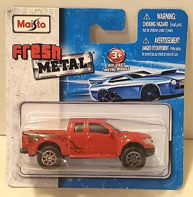 Maisto Fresh Metal Ford F150 Raptor SVT Diecast Truck 1:64 Red NIP • $5.25