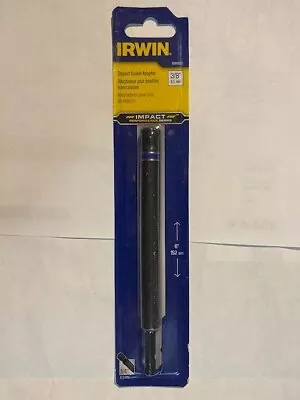 IRWIN 1899890 6  X 3/8  Impact Socket Adapter 1/4 Quick Change Shank • $4.50