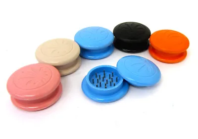 Herb Grinder Spice Crusher Plastic 2 Part Metal Teeth Pocket Size Grinder • £3.49