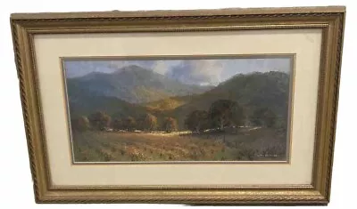 E.JOHN ROBINSON Napa Vintage 1984 LARGE  LANDSCAPE Lithograph • $600