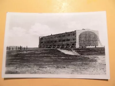 U.S. Naval Station Lakehurst New Jersey Real Photo Postcard Hindenburg Blimp • $1.99