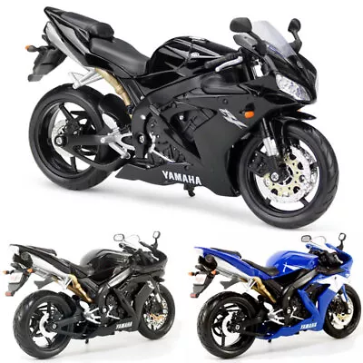 1/12 Scale Yamaha YZF-R1 Diecast Motorcycle Model Toy Vehicle Collection For Men • £32.15