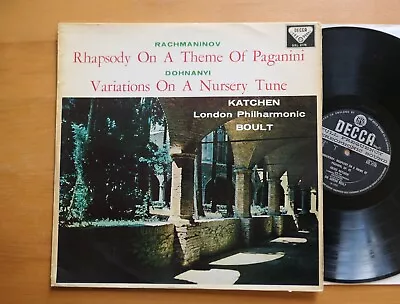 SXL 2176 ED1 Rachmaninov Paganini Rhapsody Dohnanyi Katchen Boult Decca 1st WBG • £75
