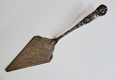 Vintage Silver Plate Pie Knife Cake Server Ornate Made In Italy • $20.22