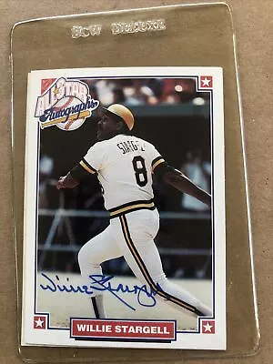 1993 Nabisco All Star Autographs Wille Stargell W/COA NM/Mint Condition HOF  $1 • $1