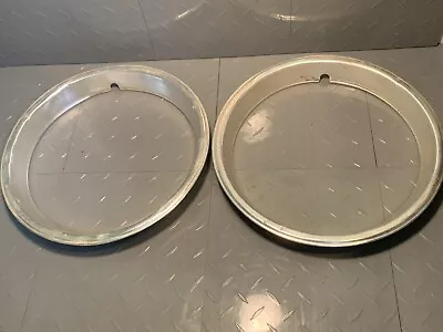 Pair Of Brushed Stainless 15” X 2” Rally Wheel Trim Rings GM Ford Mopar • $69