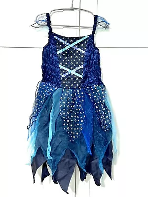 £4 • Buy Girls Fancy Dress Up Fairy Costume Blue 7-8 Years