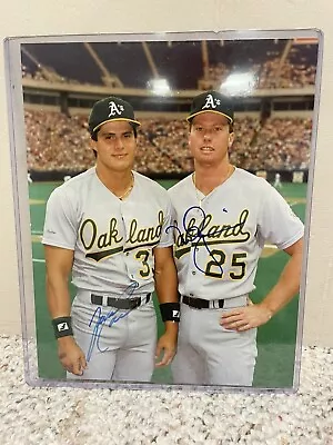 Mark McGwire Jose Canseco Dual Signed Autograph Photo Picture Bash Brothers A’s • $67.53