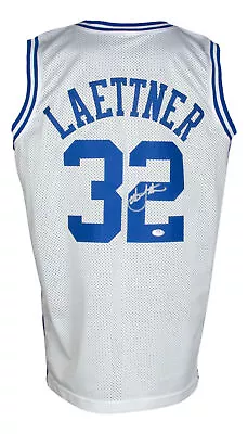 Christian Laettner Duke Signed White The Shot Basketball Jersey PSA • $119.99