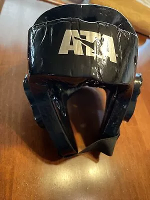 ATA Martial Arts Taekwondo Karate Helmet Head Gear Youth Large Black • $14