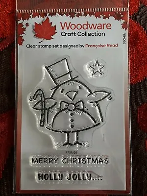 £3.95 • Buy Woodware Craft Collection - Clear Stamp - Francoise Read - Top Hat Robin. New.