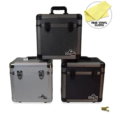 Gorilla LP60 12  LP Vinyl Record Storage Case - Holds 60 - 3 Colours Available • £37.95