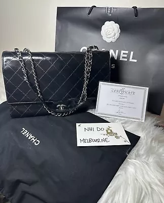 Chanel Quilted Flap Jumpbo Bag Black Vintage • $3900