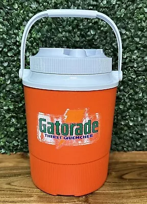 Vintage 1504 GATORADE Rubbermaid Gott 1 Gallon Water Cooler With Handle USA • $7.50