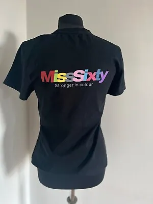Miss Sixty T-Shirt Black Size S Logo Vintage • $17