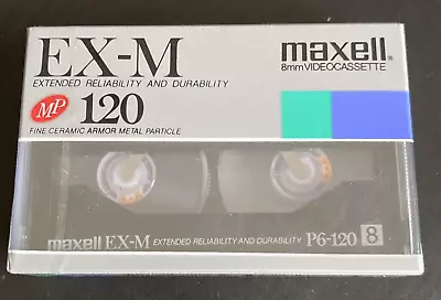 NEW Maxell EX-M 120 8mm Video Cassette In Sealed Vintage Packaging • $7.99