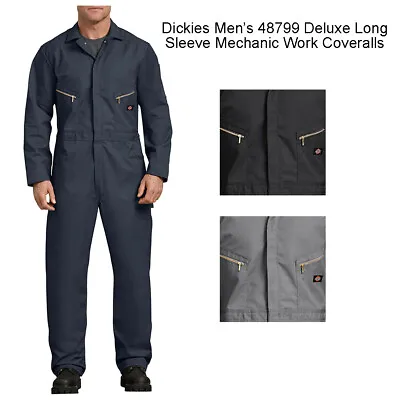 Dickies Men's 48799 Deluxe Blend Long Sleeve Mechanic Work Coveralls • $68.88