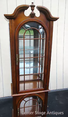 63665  Mahogany Curio Cabinet China Showcase Bookcase • $575