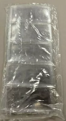 Pack Of 100 Frame A Coin 5 Oz Silver Bar / Ingot Clear Soft Vinyl Sleeves Flips • $20.93