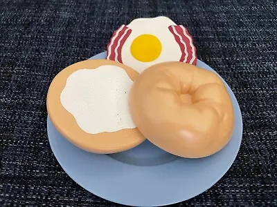 Vintage 1996 Fisher Price Fun With Food Breakfast Surprise Bagel From Set #73316 • $29