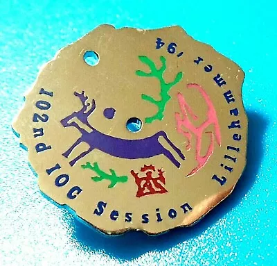 Rare 102 Session 1994 Lillehammer Cio Ioc...olympic Games Pin Badge / 2024 Paris • $29.50