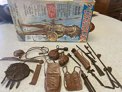 VTG Marx Toys Chief Cherokee Indian 2063 Accessories Plus Box Johnny West • $45