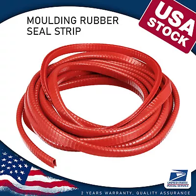 Red 6Meter U-Shape Channel Edge Trim Seal Strip-DustproofSoundproofCrashproof • $11.99