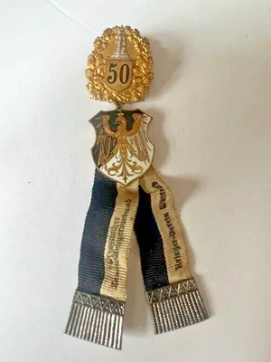 £36.99 • Buy Medal Badge German Preussischer Landes-kriegerverband Ehrenabzeichen 50 Years